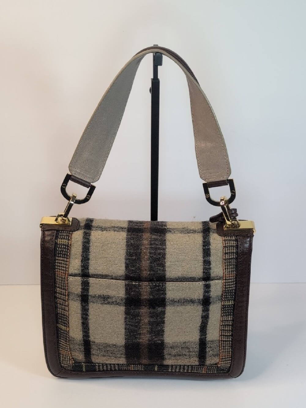 Tory Burch Plaid Bond Shoulder Bag - Picture 3 of 14